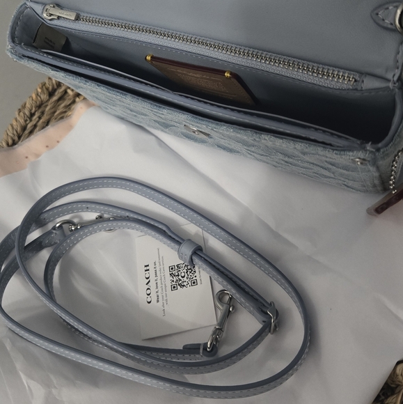 Coach Hayden Crossbody In Signature light Denim crossbody clutch Limited Edition - Picture 9 of 9